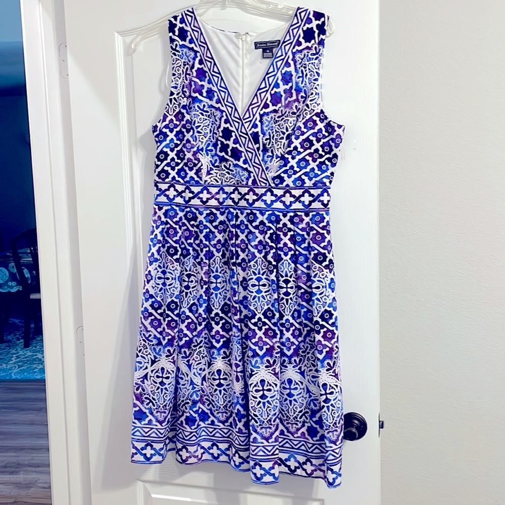 Jessica Howard Sleeveless Blue Purple Dress